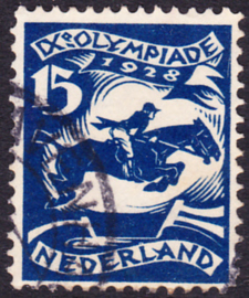 Plaatfout   218 PM3  Olympiade 1928  Gebruikt