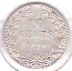 10 cent 1905  Zilver (F)