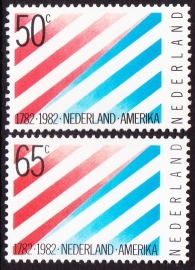 NVPH  1266-1267  200 jaar Nederland--USA Postfris