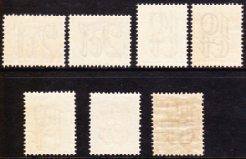 NVPH   114-120 Opruimingsuitgifte Postfris Cataloguswaarde 85.00