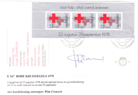 E167a Gesigneerd door Ontwerper: Wim Crouwel,  met open klep