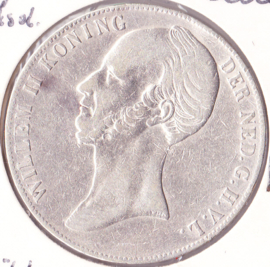 2,50 gulden zilver 1845a Koning Willem I ZF+/P