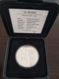 10 Gulden 1995 ''Hugo de Groot'' tientje Zilver  (Proof)