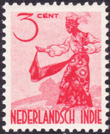 Ned. Indie plaatfout 324 P Ongebruikt Cataloguswaarde 14,00