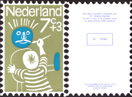 Kinderbedankkaart 1964 B-kaart, oplage 8.000
