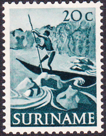 Plaatfout Suriname 306 P Postfris