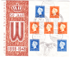 Plaatfouten 347 P1, P2, PM en 348 P + plus grote extra fout op FDC voorloper