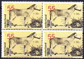 Plaatfout 1399 P Postfris in blok van 4 Cataloguswaarde 28.00