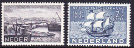 NVPH 267-268 Curacao-zegels Postfris cataloguswaarde 80.00