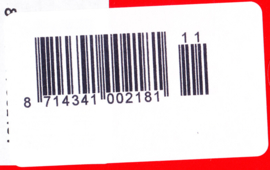 Postzegelboekje 50ab met de nieuwe barcode stickers LuXe Postfris