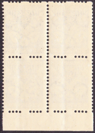NVPH R77 Roltanding in blok van 4 Postfris Cataloguswaarde 231,00++