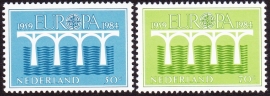 NVPH  1307-1308 Europa 25 jaar CEPT Postfris