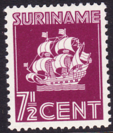 Plaatfout Suriname  166 PM7   Postfris