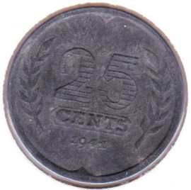 25 cent zink 1941 (Pracht-)