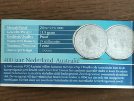 5 Euro & 5 dollar gecombineerde uitgifte Nederland en Australie 2006 Proof