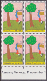 Plaatfout  1387  PM1  Postfris in blok van 4   E-2873