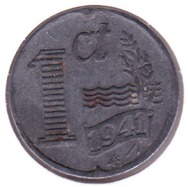Nederland 1 cent 1941 Zink (Pracht)
