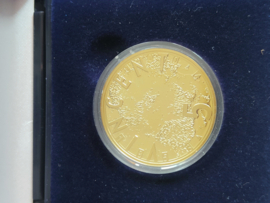 5 Euro Vincent van Gogh 2003  Zilver met goud verguld Proof