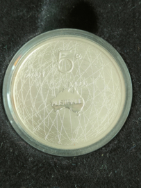 5 Euro & 5 dollar gecombineerde uitgifte Nederland en Australie 2006 Proof