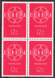 Plaatfout 727 P1  Postfris in blok van 4 Cataloguswaarde 16,00