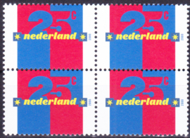 NVPH 1876 in blok van 4 Postfris