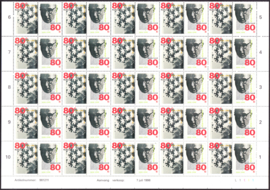 NVPH 1770-1771 ''Gecombineerde uitgifte'' 1998 Postfris in compleet vel van 100