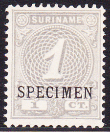 Suriname NVPH 16 met opdruk SPECIMEN ongebruikt