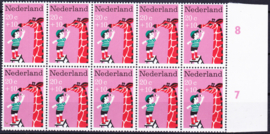 Plaatfout 896 PM Postfris in blok van 10
