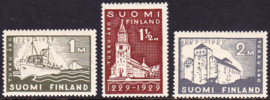 Finland 1929: Michel 140-142 Ongebruikt