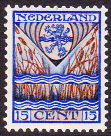 NVPH 211a Kinderpostzegel MET PASKRUIS BOVEN 1927 Postfris Cataloguswaarde 95.00