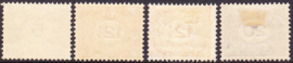 NVPH   107-109 inc 108b Cijferzegels Ongebruikt Cataloguswaarde 105,00