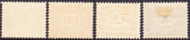 NVPH   107-109 inc 108b Cijferzegels Ongebruikt Cataloguswaarde 105,00