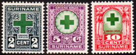 NVPH 127-129  Groene-Kruiszegels Ongebruikt Cataloguswaarde 5,00