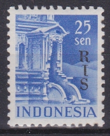 Plaatfout Indonesie 376 P op RIS 13 Postfris E-2854