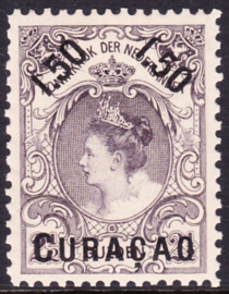 NVPH   28 Frankeerzegel met overdruk Postfris Cataloguswaarde 115,00