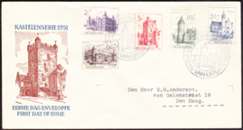 FDC E5  ''Zomerzegels 1951''  getypt adres met dichte klep