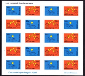V1662/1663 Kerstvel 1995 Postfris