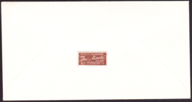 FDC E25a  Rembrandt Zomerzegels 1956 ''MET ADRESLIJNTJES'' Geschreven adres met dichte klep