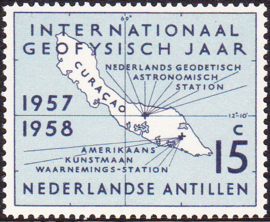 NVPH  270 ''Internationaal Geofysisch jaar'' 1957 Postfris cataloguswaarde: 1,00