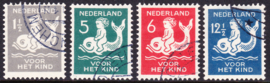 NVPH  225/228 Kinderzegels 1929 Gebruikt  Cataloguswaarde 16.00 A-0284