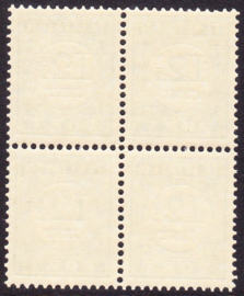 NVPH P24 in blok van 4 Postfris Cataloguswaarde 16,00++