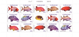 NVPH    V66-72 Vissen Curacao 2012 Postfris SP-BK1