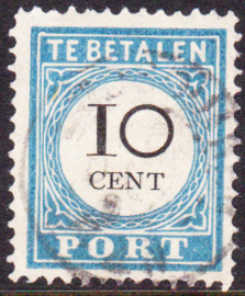 NVPH P7D Tanding 12½ Grote gaten Type III gebruikt