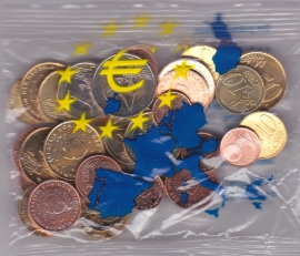 Euro Omwissel zakje ter kennismaking van de euro  2002 UNC