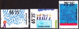 NVPH 1415-1417 Kinderzegels 1988 Kind en Water Postfris