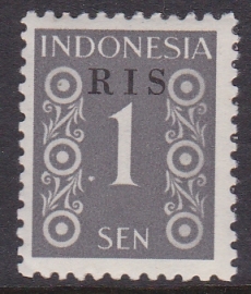 Plaatfout Indonesie 362 P op RIS 3 Postfris E-2064