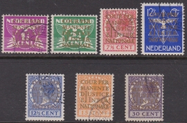 NVPH  D9-15 Dienstzegels gebruikt Cataloguswaarde 62.50  E-2721