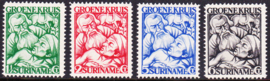 NVPH 141-144 Groene-Kruiszegels Ongebruikt Cataloguswaarde 30,00