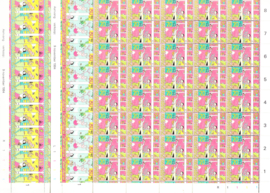 NVPH 1624-1626 ''Kinderpostzegels'' 1994 Postfris in complete vellen van 100
