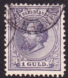 NVPH   28 Koning Willem 3 gebruikt Cataloguswaarde 50.00 E-2964